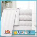 High Quality Cotton Percale Sateen Stripe Bed Sheet Set